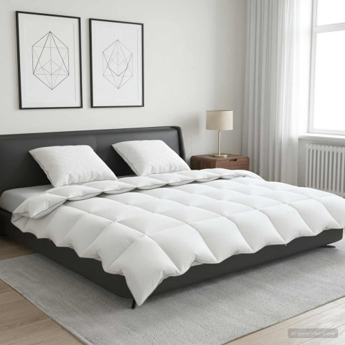 vidaXL 90% Gåsdun Täcke Set FULDA 3 st 200 x 240 cm Vinter 300 GSM Vit
