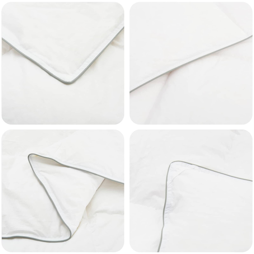 Produktbild för 90% Gåsdun Täcke Set FULDA 3 st 220 x 260 cm Vinter 300 GSM Vit