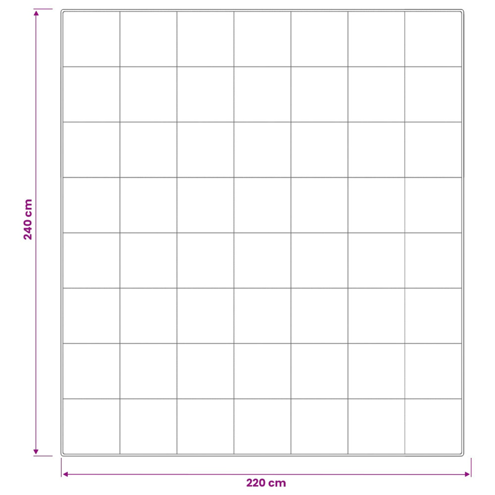 Produktbild för 90% Gåsdun Täcke Set FULDA 3 st 220 x 240 cm Alla årstider Vit