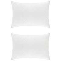 Produktbild för 90% Gåsdun Täcke Set FULDA 3 st 240 x 260 cm Alla årstider Vit