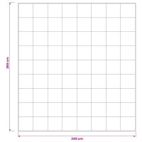 Produktbild för 90% Gåsdun Täcke Set FULDA 3 st 240 x 260 cm Alla årstider Vit