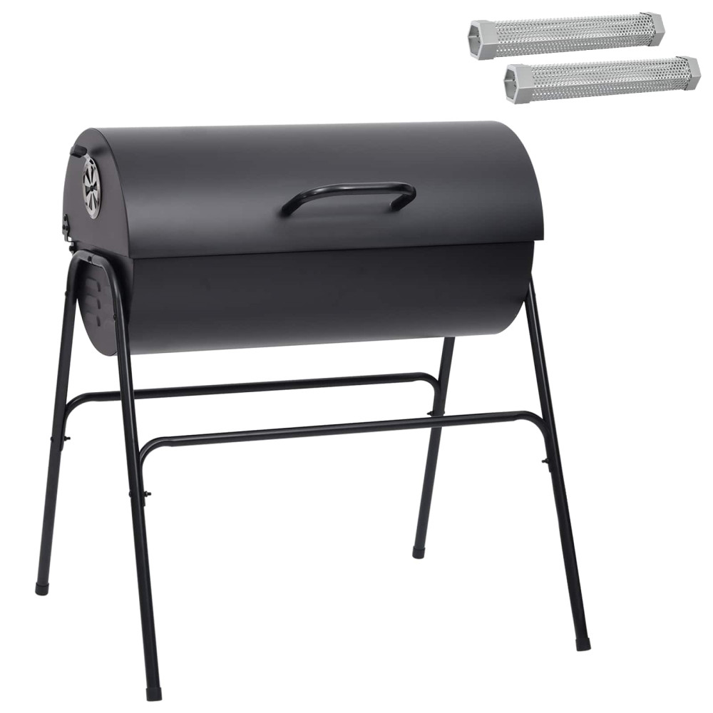 Produktbild för Tunngrill med 2 Matlagningsgaller 3 st 80 x 73 x 90 cm Metall