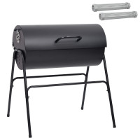 Produktbild för Tunngrill med 2 Matlagningsgaller 3 st 80 x 73 x 90 cm Metall