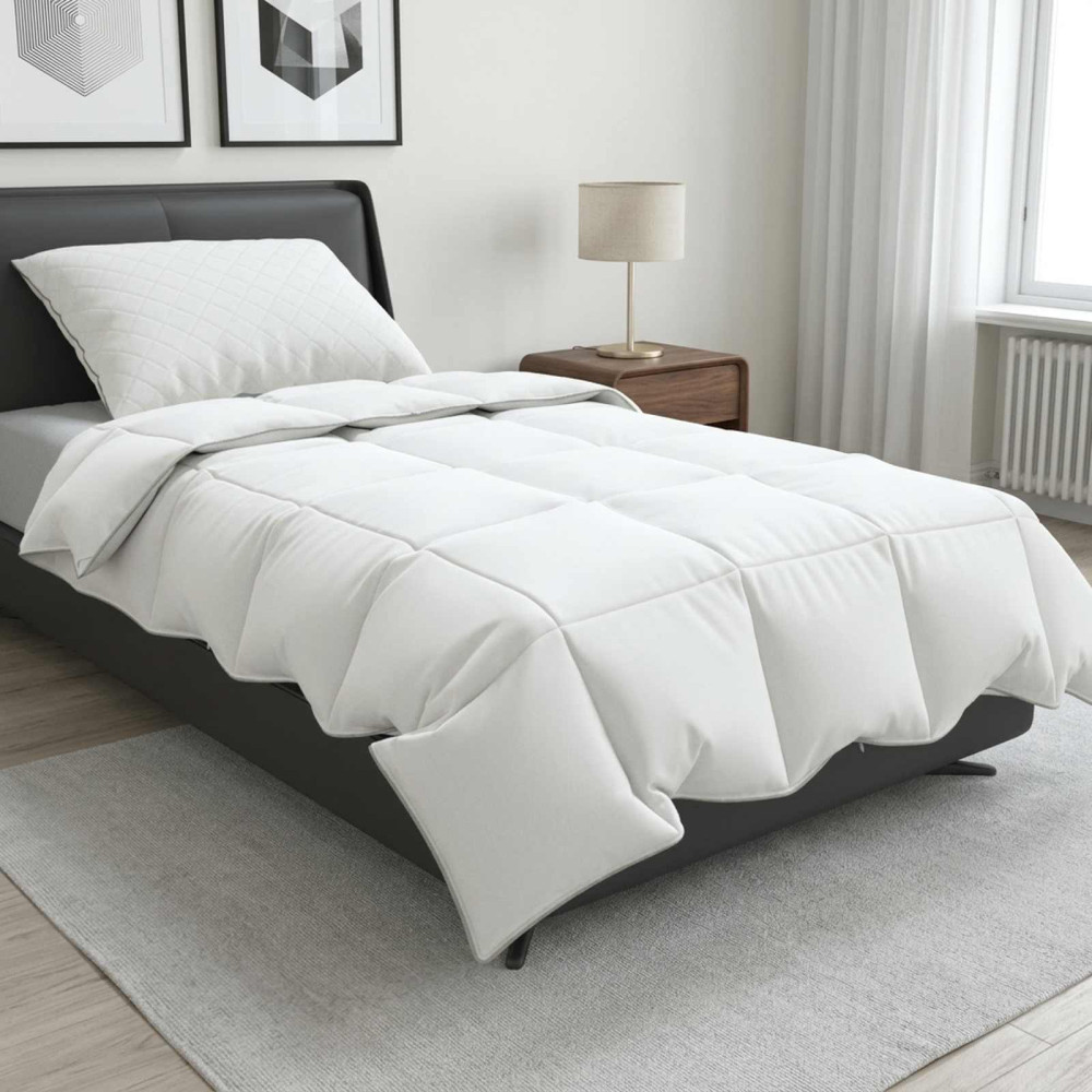 Produktbild för Duntäcke FULDA 150 x 200 cm Sommar 100 GSM 90% Gåsdun Vit