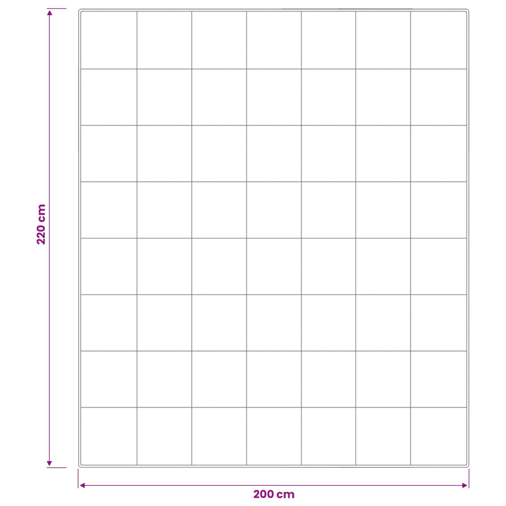 Produktbild för Duntäcke FULDA 200 x 220 cm Sommar 100 GSM 90% Gåsdun Vit