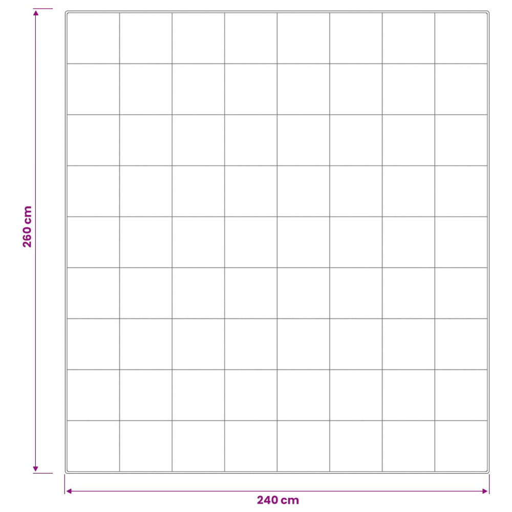 Produktbild för Duntäcke FULDA 240 x 260 cm Sommar 100 GSM 90% Gåsdun Vit