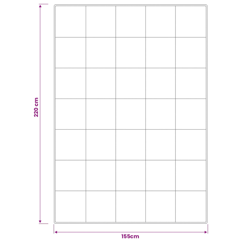 Produktbild för Duntäcke FULDA 155 x 220 cm 4 årstider 210 GSM 90% Gåsdun Vit