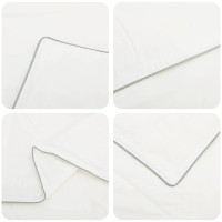 Produktbild för Duntäcke FULDA 220 x 260 cm 4 årstider 210 GSM 90% Gåsdun Vit