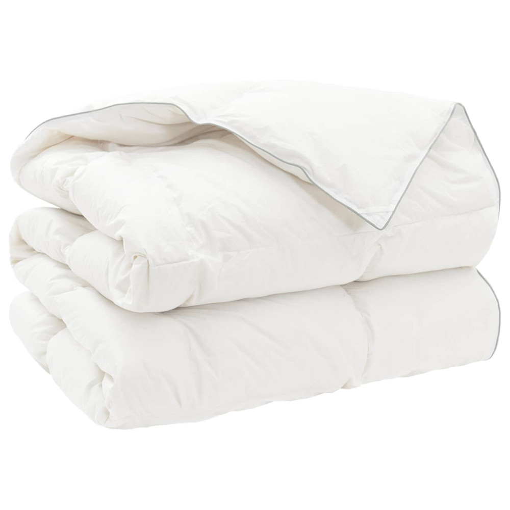 Produktbild för Duntäcke FULDA 240 x 260 cm 4 årstider 210 GSM 90% Gåsdun Vit