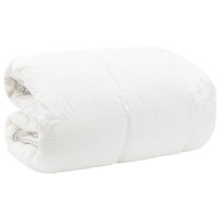Produktbild för Duntäcke FULDA 240 x 260 cm Vinter 300 GSM 90% Gåsdun Vit