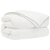 Produktbild för Duntäcke FULDA 135 x 220 cm 4 årstider 310 GSM 90% Gåsdun Vit