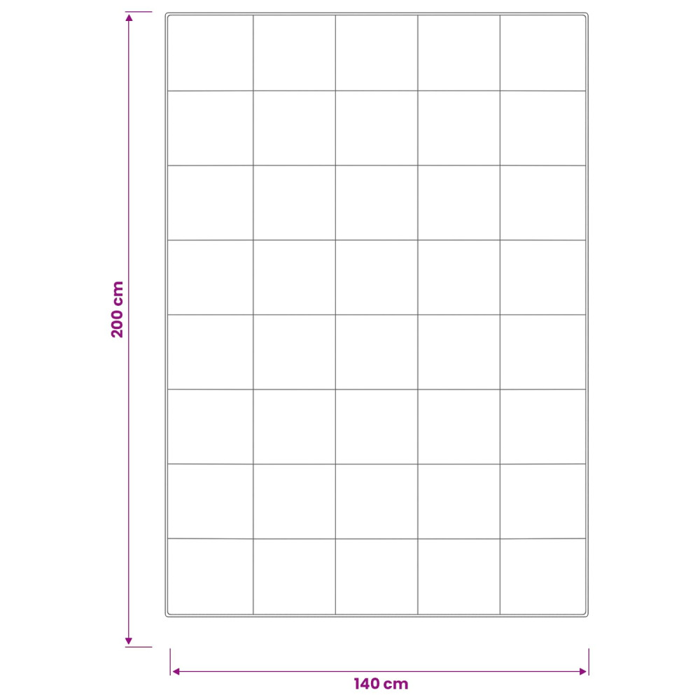 Produktbild för Duntäcke TRIER 140x200 cm Sommar 140 GSM Vit Hypoallergen