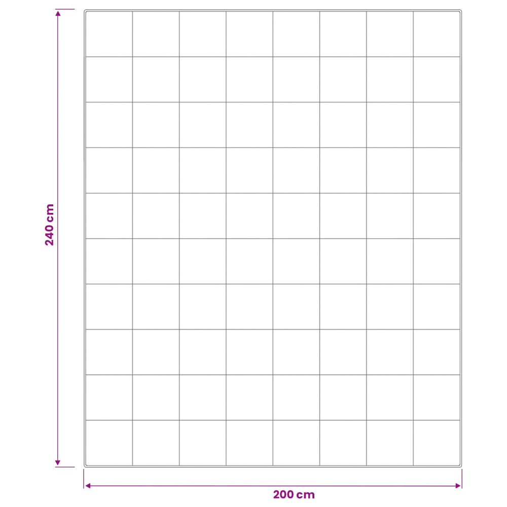 Produktbild för Duntäcke TRIER 200x240 cm Sommar 140 GSM Vit Hypoallergen