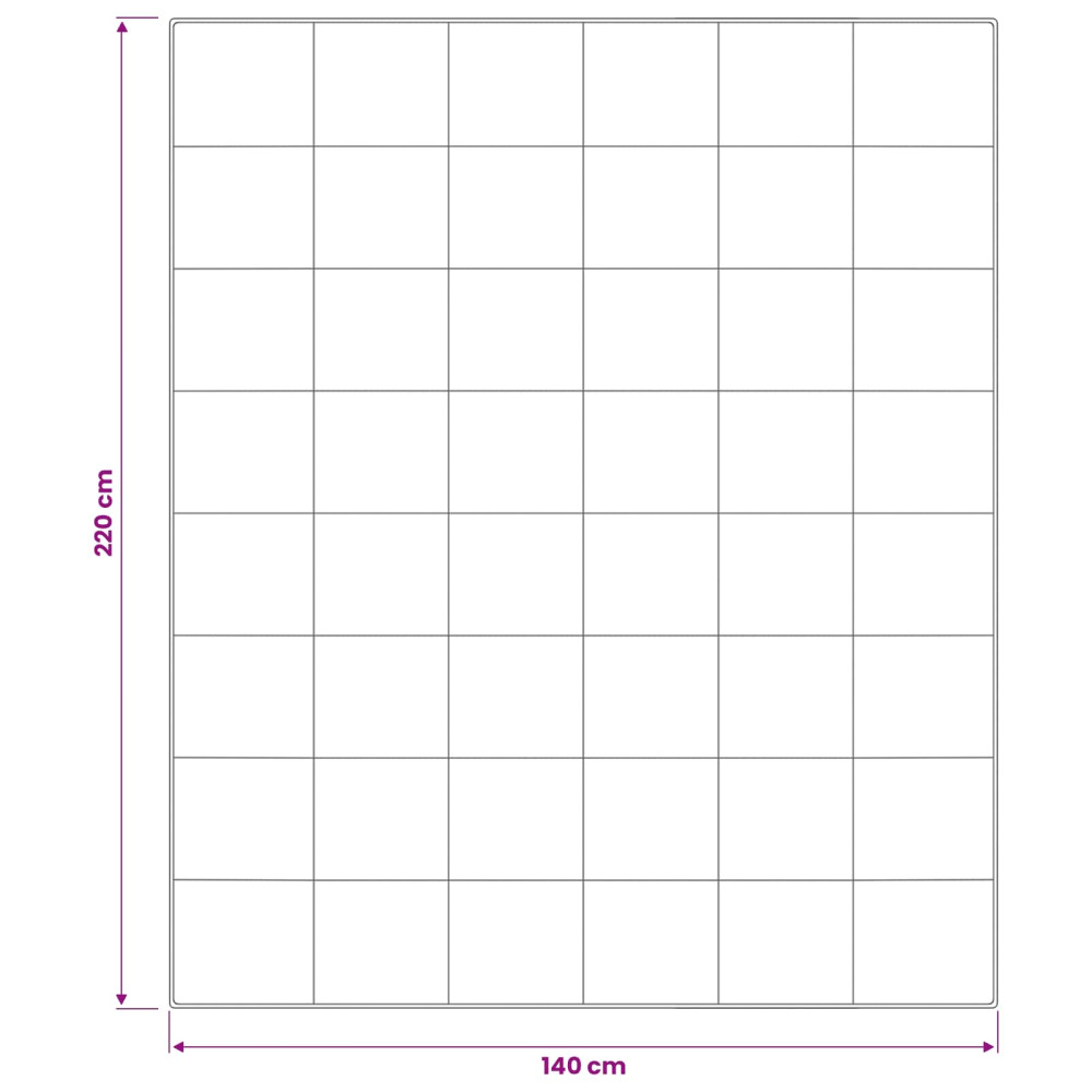 Produktbild för Duntäcke TRIER 140x220 cm Sommar 140 GSM Vit Hypoallergen