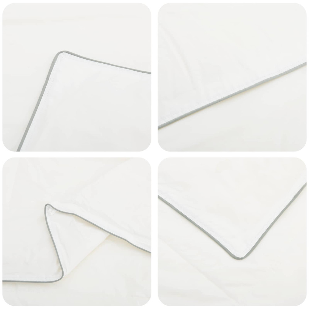 Produktbild för Duntäcke TRIER 240x260 cm 4 årstider 350 GSM Vit Hypoallergen