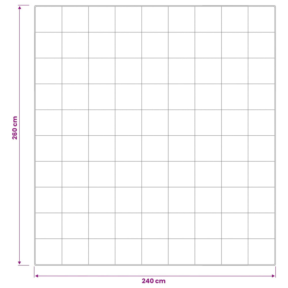 Produktbild för Duntäcke TRIER 240x260 cm 4 årstider 350 GSM Vit Hypoallergen