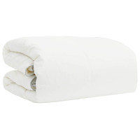 Produktbild för Duntäcke TRIER 240x260cm 4 årstider 140+220GSM Vit 2-i-1 Design