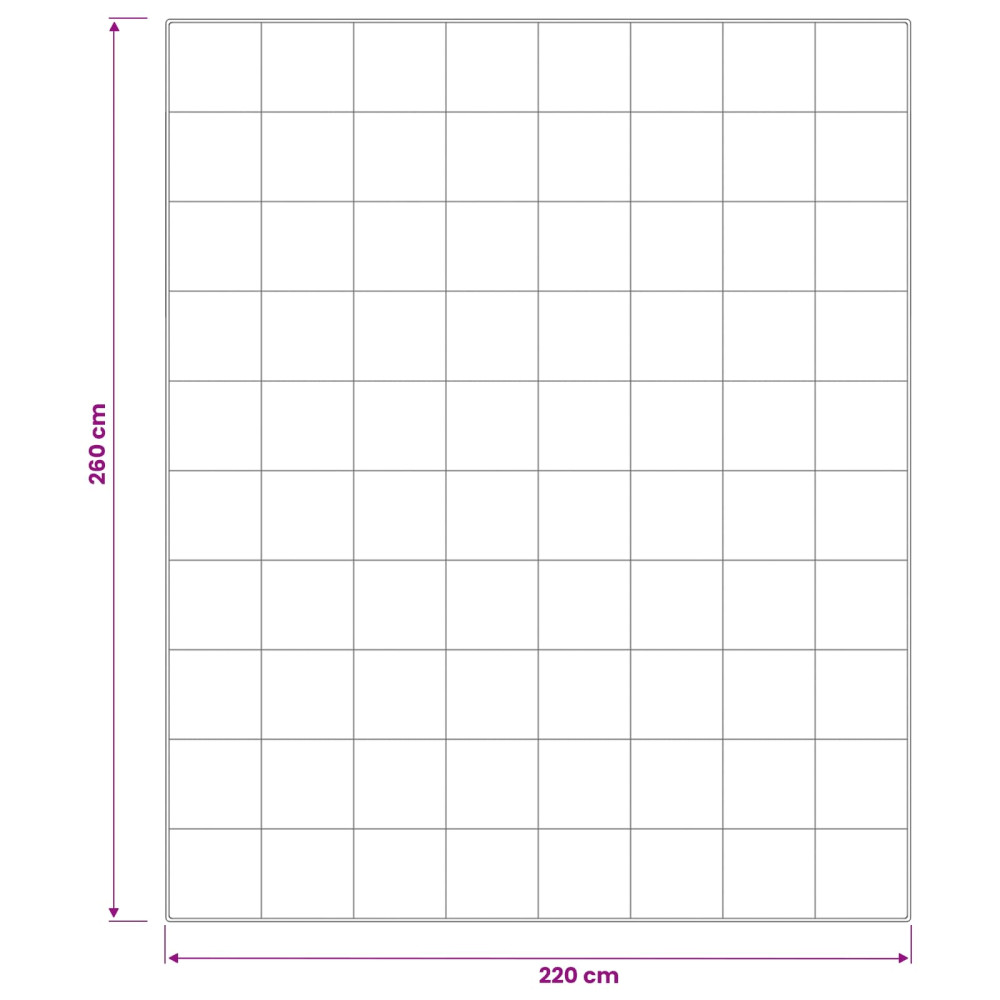 Produktbild för Duntäcke 220x260 cm 4 årstider 300 GSM Australiensk Ull Vit