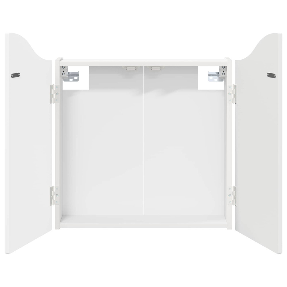 Produktbild för Darttavla Skåp Vit 56 x 12 x 63 cm Konstruerat trä