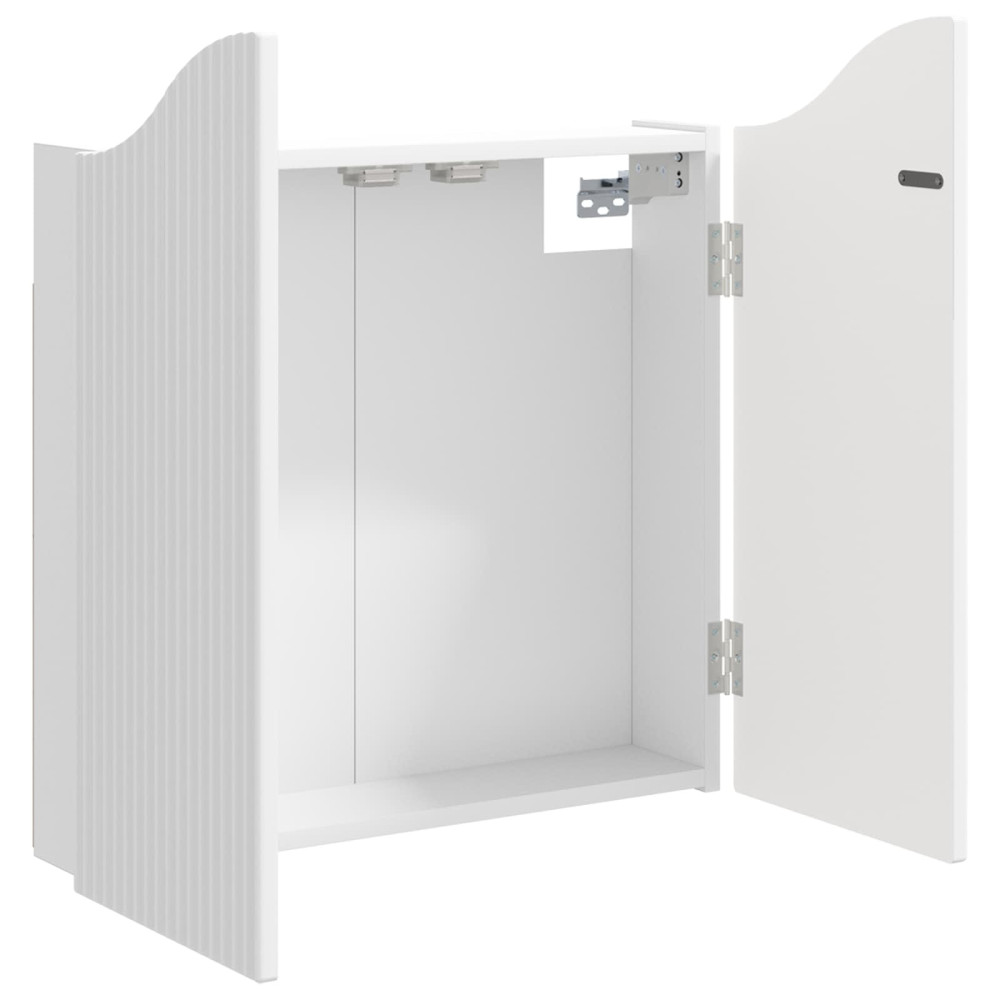 Produktbild för Darttavla Skåp Vit 56 x 12 x 63 cm Konstruerat trä