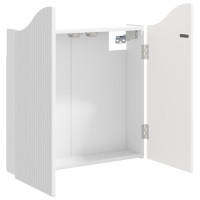 Produktbild för Darttavla Skåp Vit 56 x 12 x 63 cm Konstruerat trä