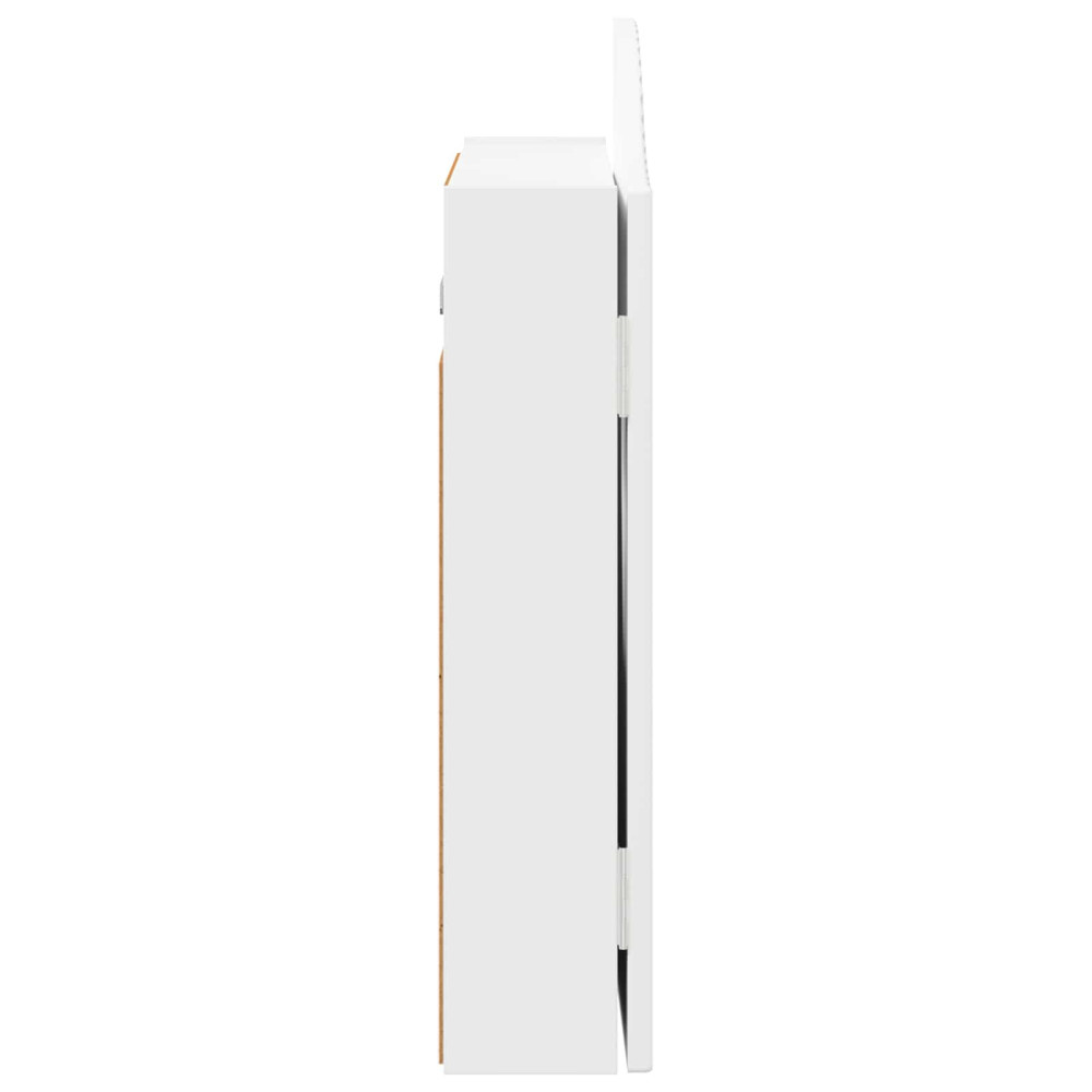 Produktbild för Darttavla Skåp Vit 56 x 12 x 63 cm Konstruerat trä
