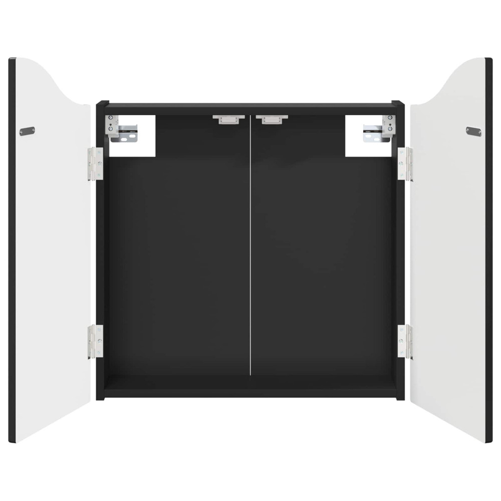 Produktbild för Darttavla Skåp Svart 56 x 12 x 63 cm Konstruerat trä