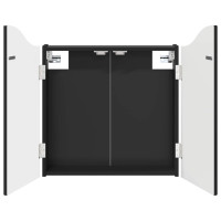 Produktbild för Darttavla Skåp Svart 56 x 12 x 63 cm Konstruerat trä