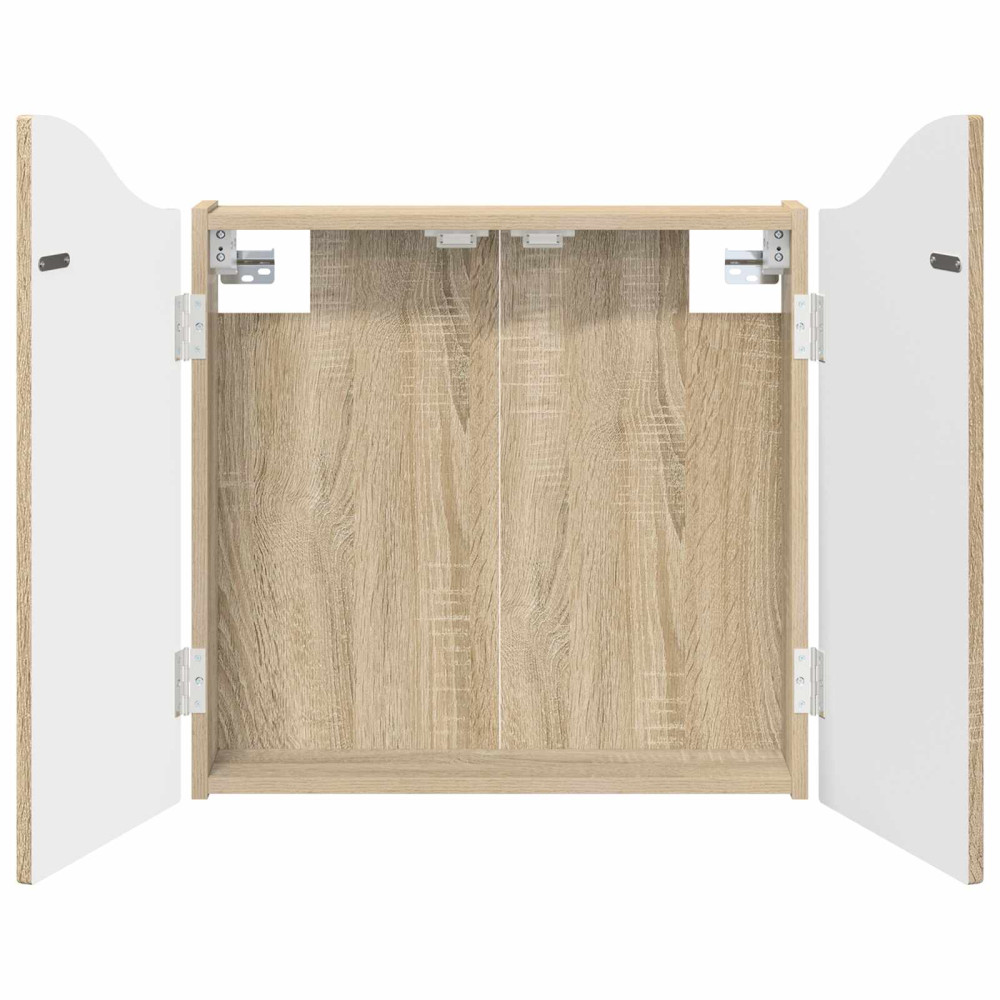 Produktbild för Darttavla Skåp Sonoma-ek 56 x 12 x 63 cm Konstruerat trä