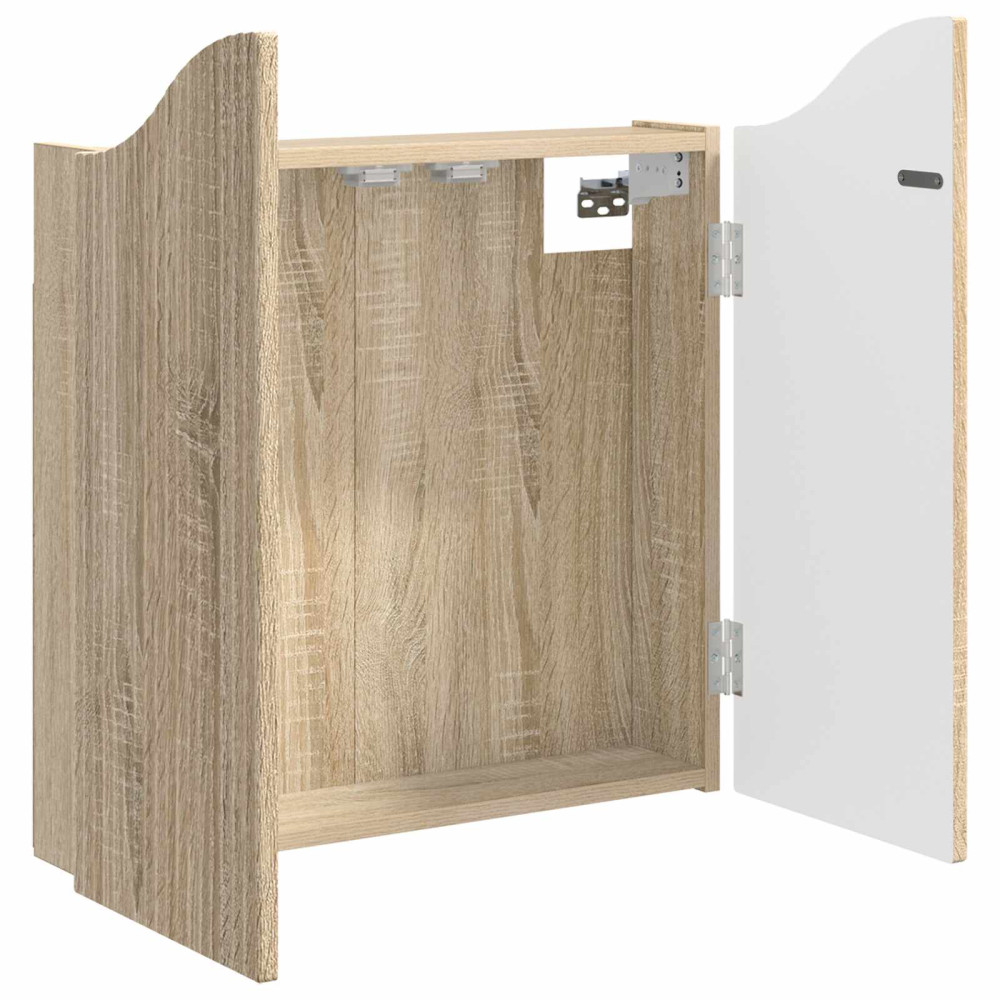 Produktbild för Darttavla Skåp Sonoma-ek 56 x 12 x 63 cm Konstruerat trä