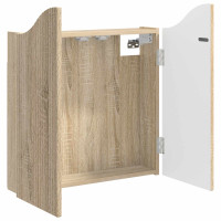 Produktbild för Darttavla Skåp Sonoma-ek 56 x 12 x 63 cm Konstruerat trä