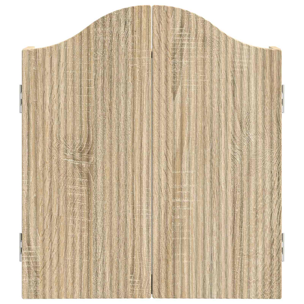 Produktbild för Darttavla Skåp Sonoma-ek 56 x 12 x 63 cm Konstruerat trä