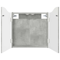 Produktbild för Darttavla Skåp Betonggrå 56 x 12 x 63 cm Konstruerat trä