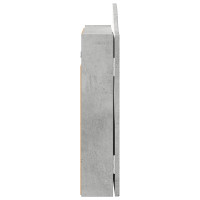 Produktbild för Darttavla Skåp Betonggrå 56 x 12 x 63 cm Konstruerat trä