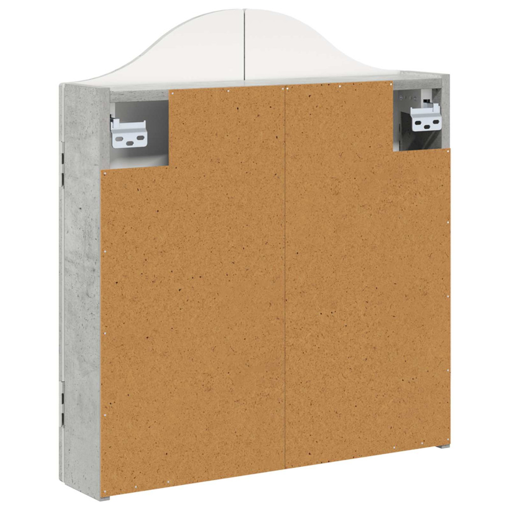 Produktbild för Darttavla Skåp Betonggrå 56 x 12 x 63 cm Konstruerat trä