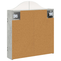 Produktbild för Darttavla Skåp Betonggrå 56 x 12 x 63 cm Konstruerat trä