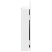 Produktbild för Darttavla Skåp Vit högglans 56 x 12 x 63 cm Konstruerat trä