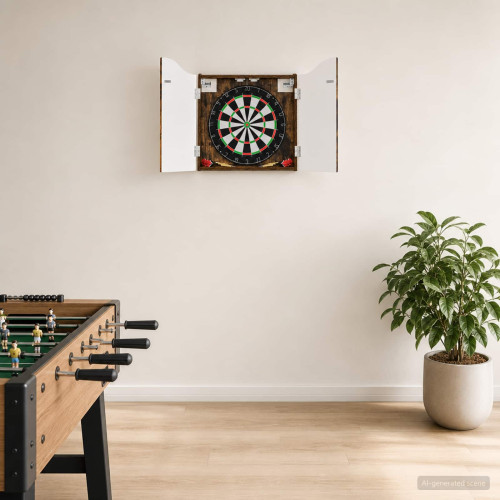 vidaXL Darttavla Skåp Rökt ek 56 x 12 x 63 cm Konstruerat trä