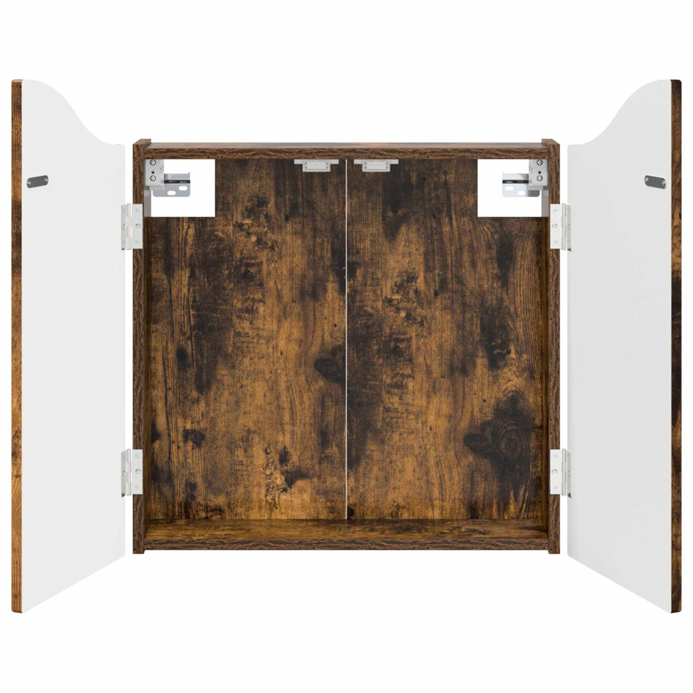 Produktbild för Darttavla Skåp Rökt ek 56 x 12 x 63 cm Konstruerat trä