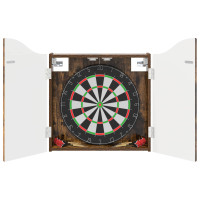 Produktbild för Darttavla Skåp Rökt ek 56 x 12 x 63 cm Konstruerat trä