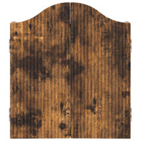 Produktbild för Darttavla Skåp Rökt ek 56 x 12 x 63 cm Konstruerat trä