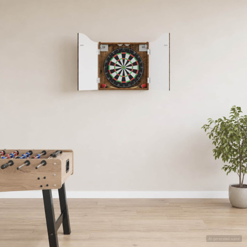 vidaXL Darttavla Skåp Gammalt trä 56 x 12 x 63 cm Konstruerat trä