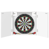 Produktbild för Darttavla Skåp Vit 56 x 12 x 53,5 cm Konstruerat trä