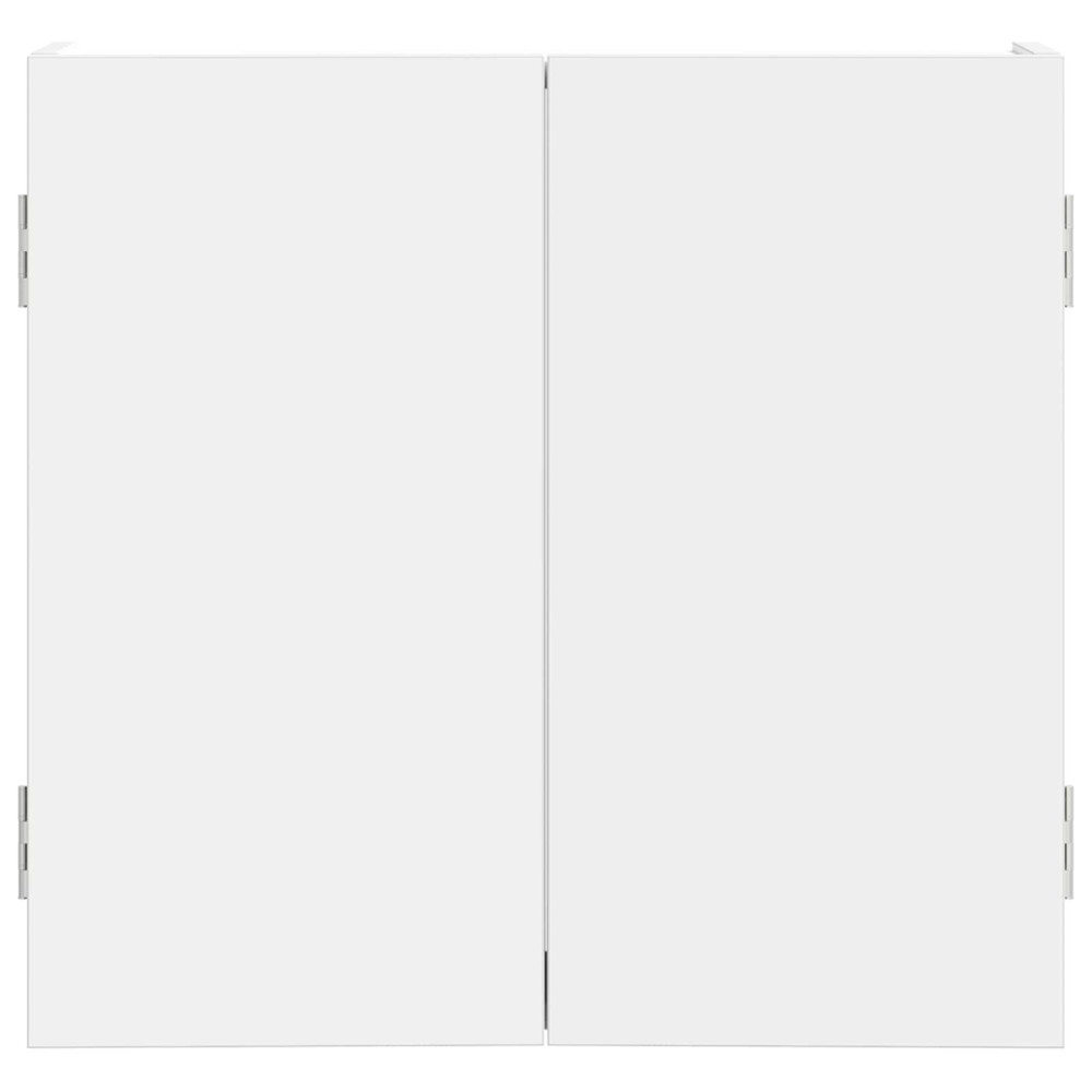 Produktbild för Darttavla Skåp Vit 56 x 12 x 53,5 cm Konstruerat trä