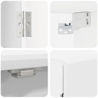 Produktbild för Darttavla Skåp Vit 56 x 12 x 53,5 cm Konstruerat trä