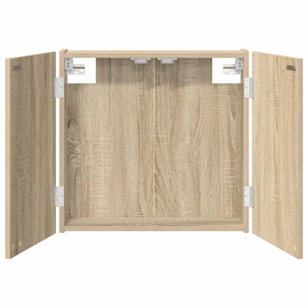 Produktbild för Darttavla Skåp Sonoma-ek 56 x 12 x 53,5 cm Konstruerat trä