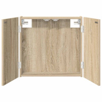 Produktbild för Darttavla Skåp Sonoma-ek 56 x 12 x 53,5 cm Konstruerat trä