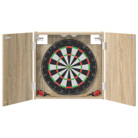Produktbild för Darttavla Skåp Sonoma-ek 56 x 12 x 53,5 cm Konstruerat trä