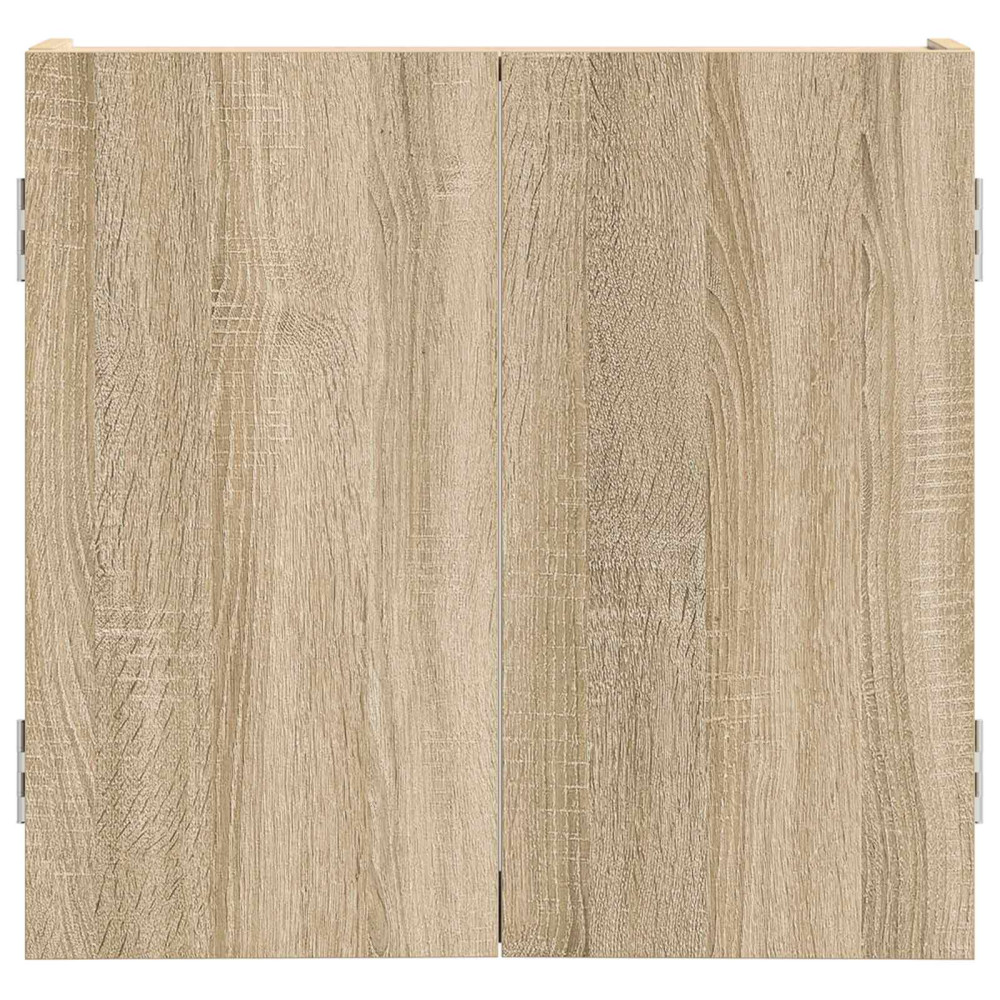 Produktbild för Darttavla Skåp Sonoma-ek 56 x 12 x 53,5 cm Konstruerat trä