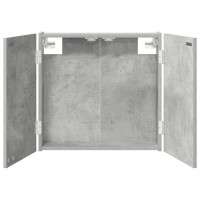 Produktbild för Darttavla Skåp Betonggrå 56 x 12 x 53,5 cm Konstruerat trä